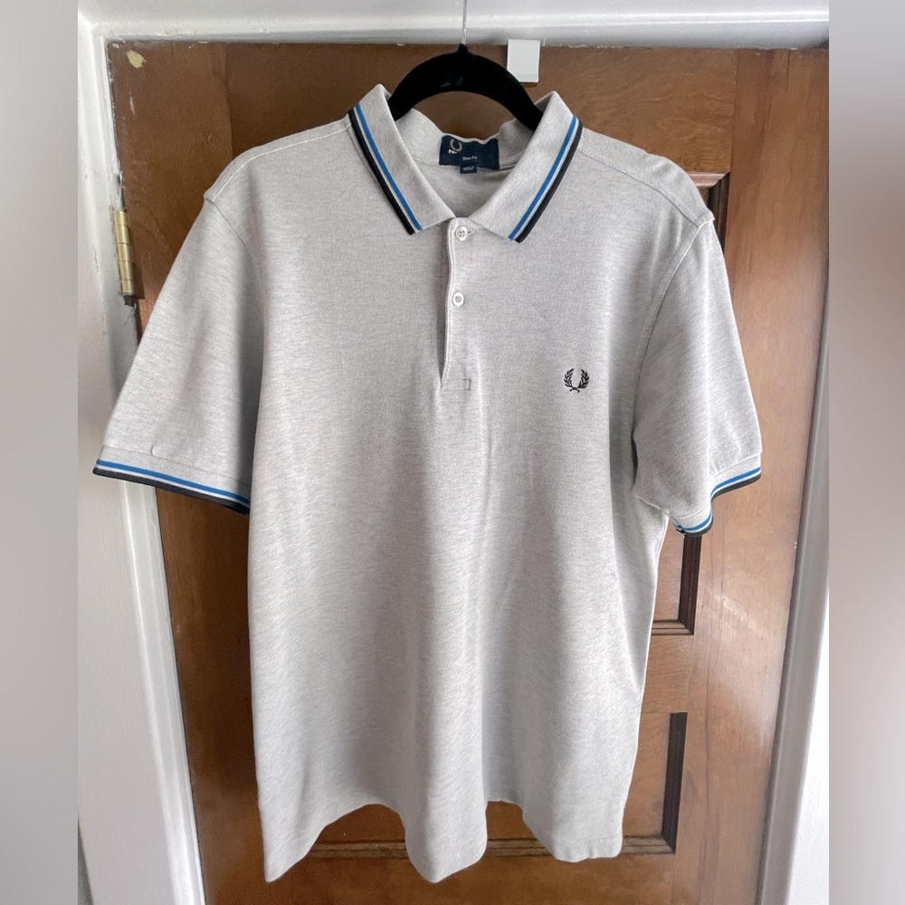 Fred Perry Polo - Large, Grey.